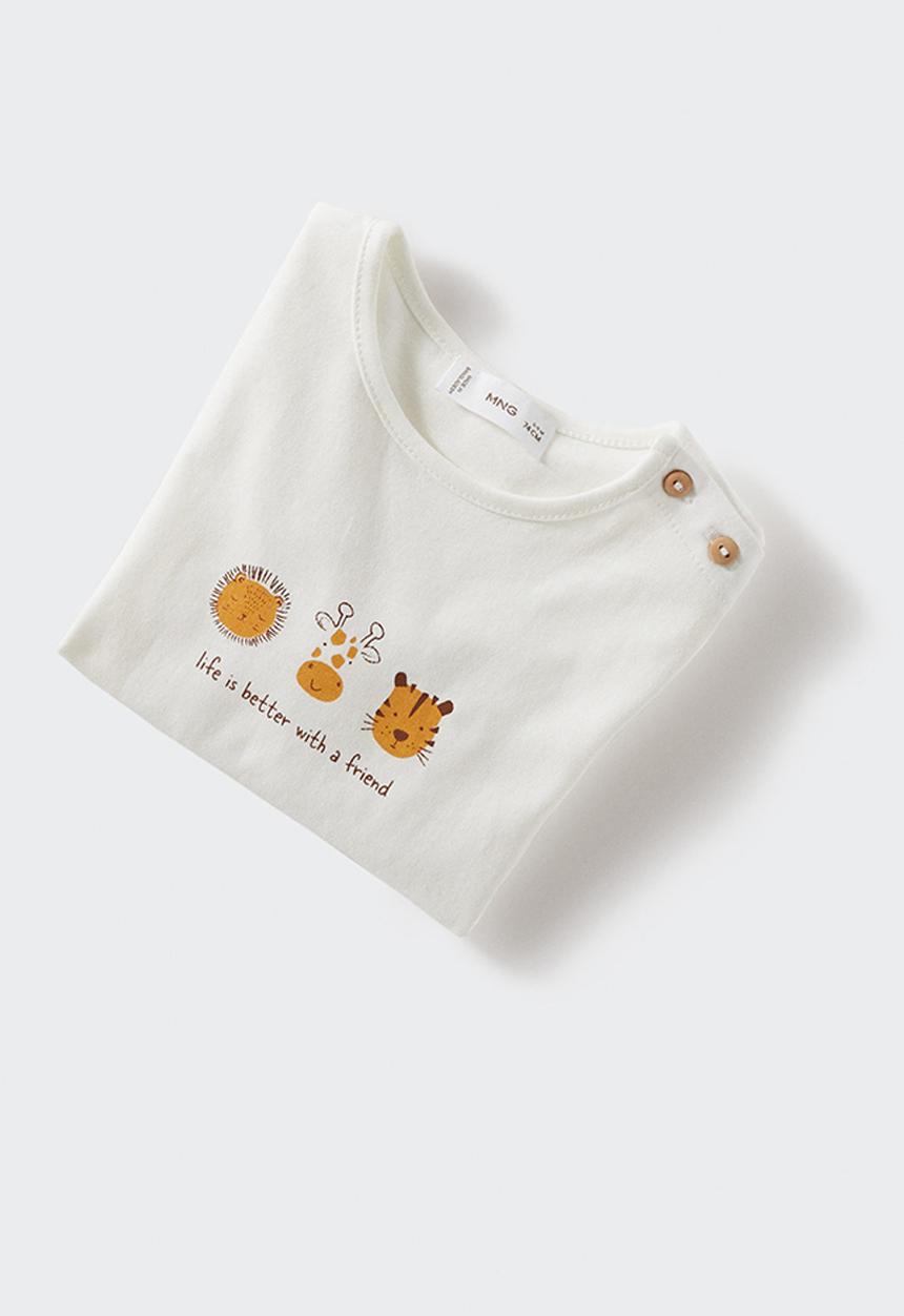 MANGO - T-shirt better - natural 