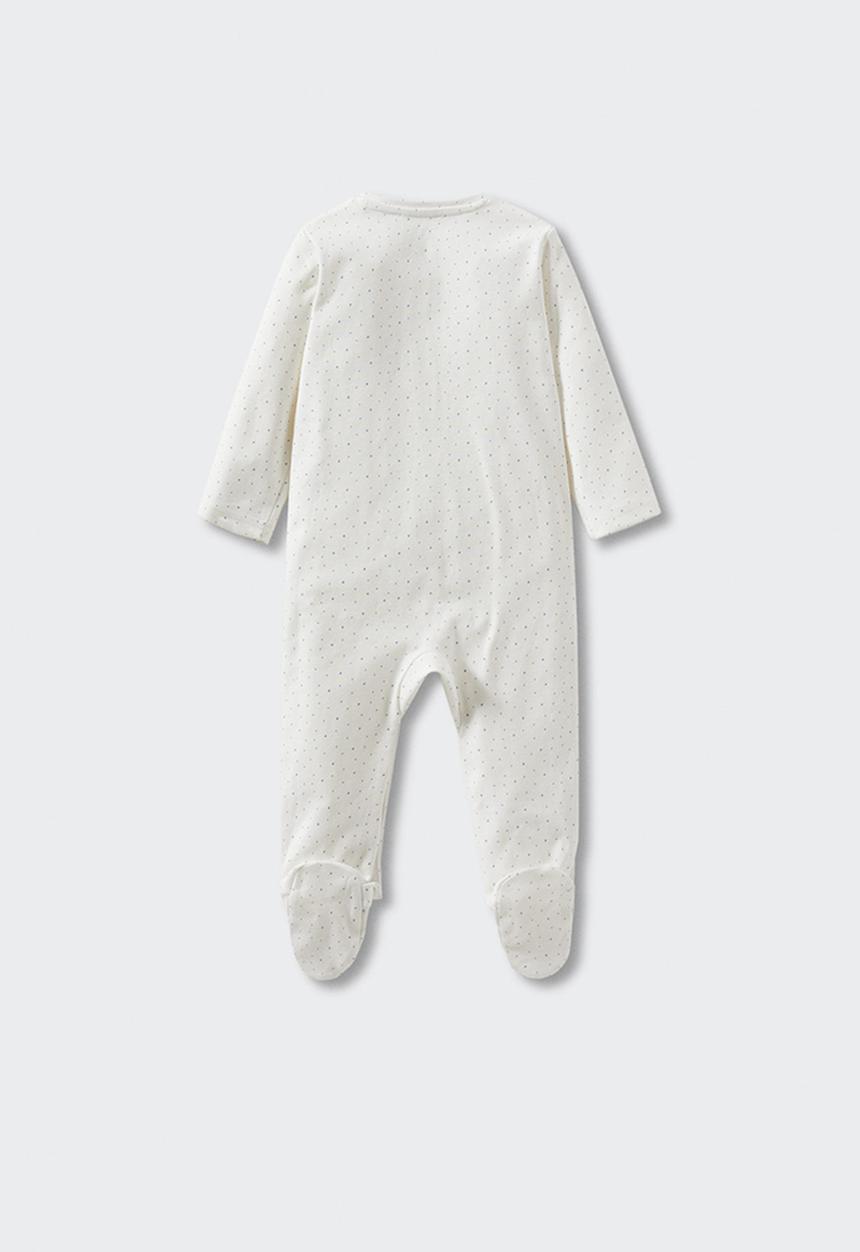 MANGO - Spotted sleepsuit - light blue