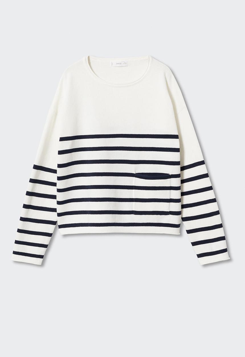MANGO - Sweater jin - beige