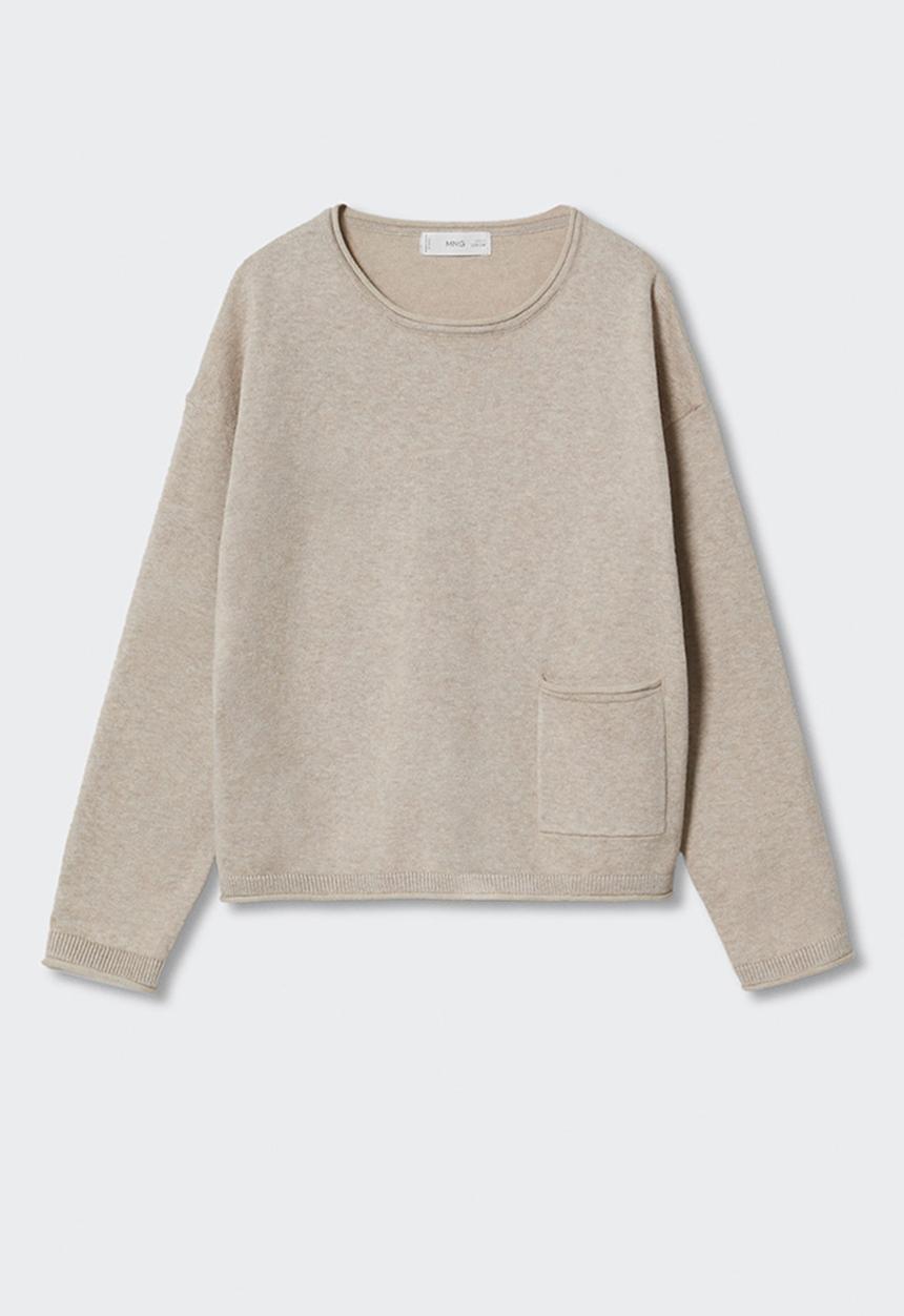 MANGO - Sweater jin3 - brown
