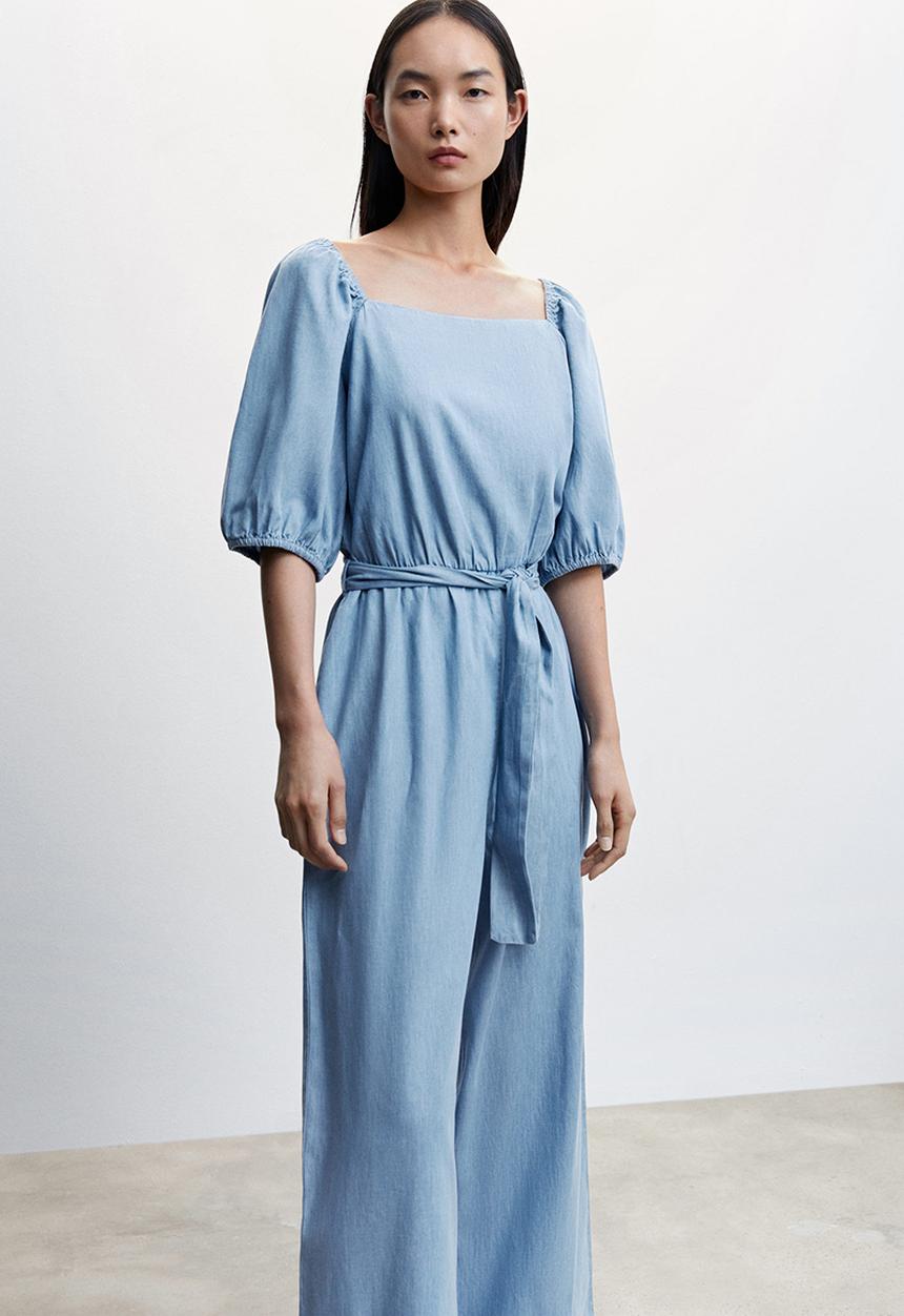MANGO - One-piece suit ten-h- mid blue