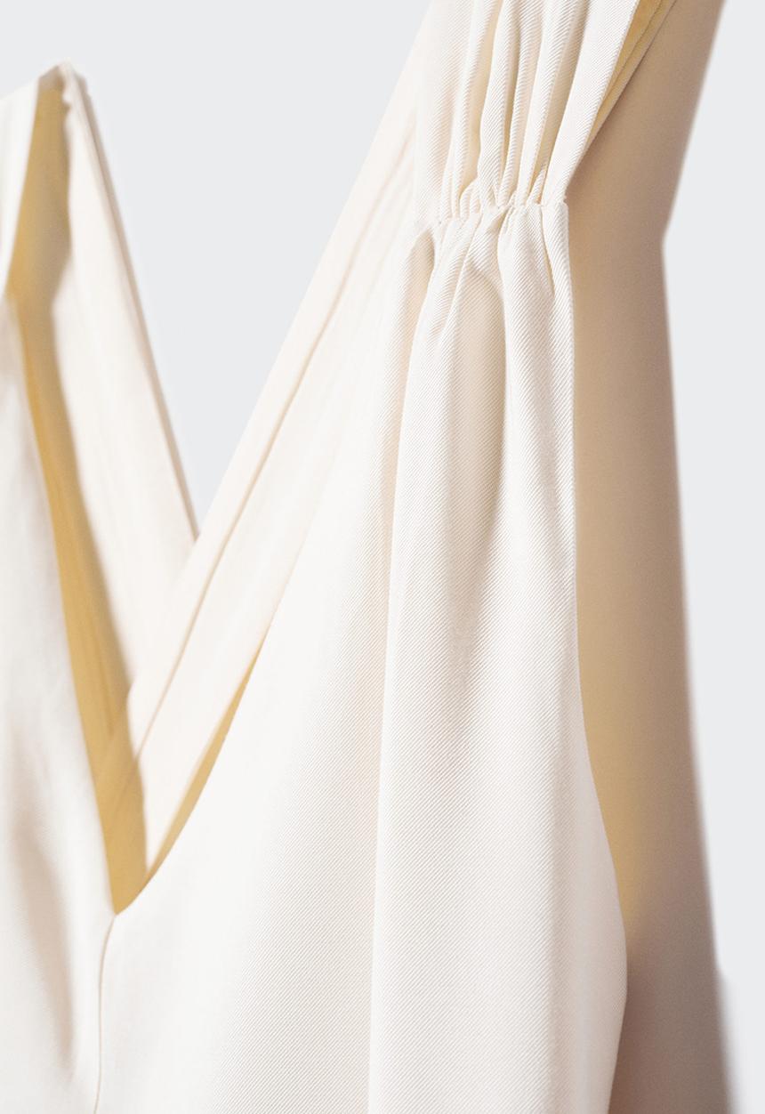 MANGO - One-piece suit ticket-h - natural
