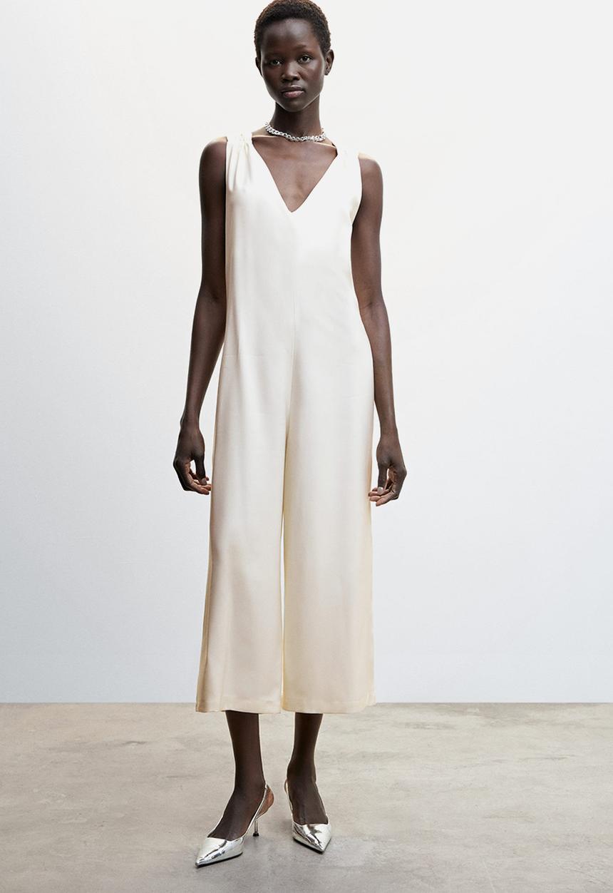 MANGO - One-piece suit ticket-h - natural
