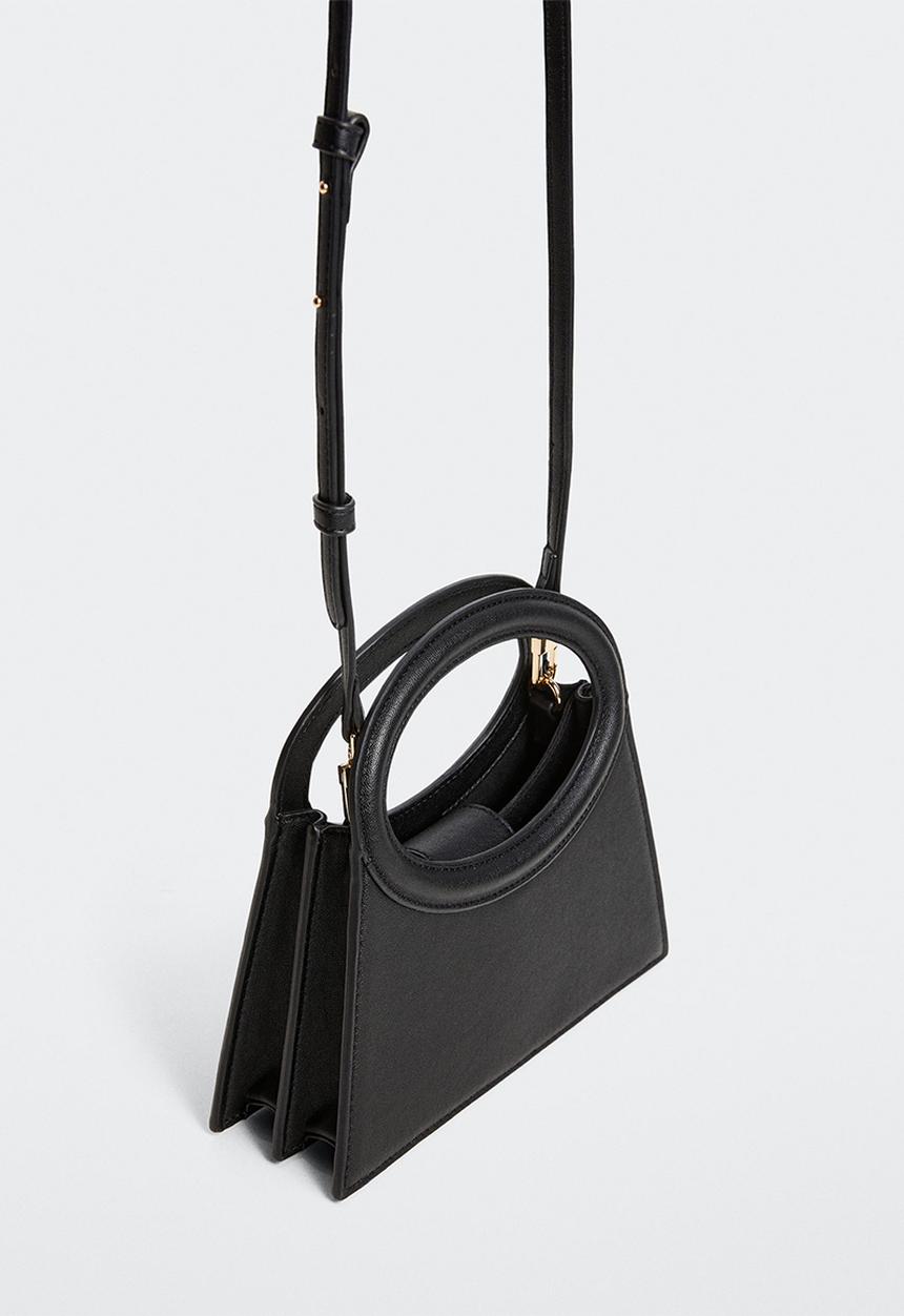MANGO - Geometric bag - black