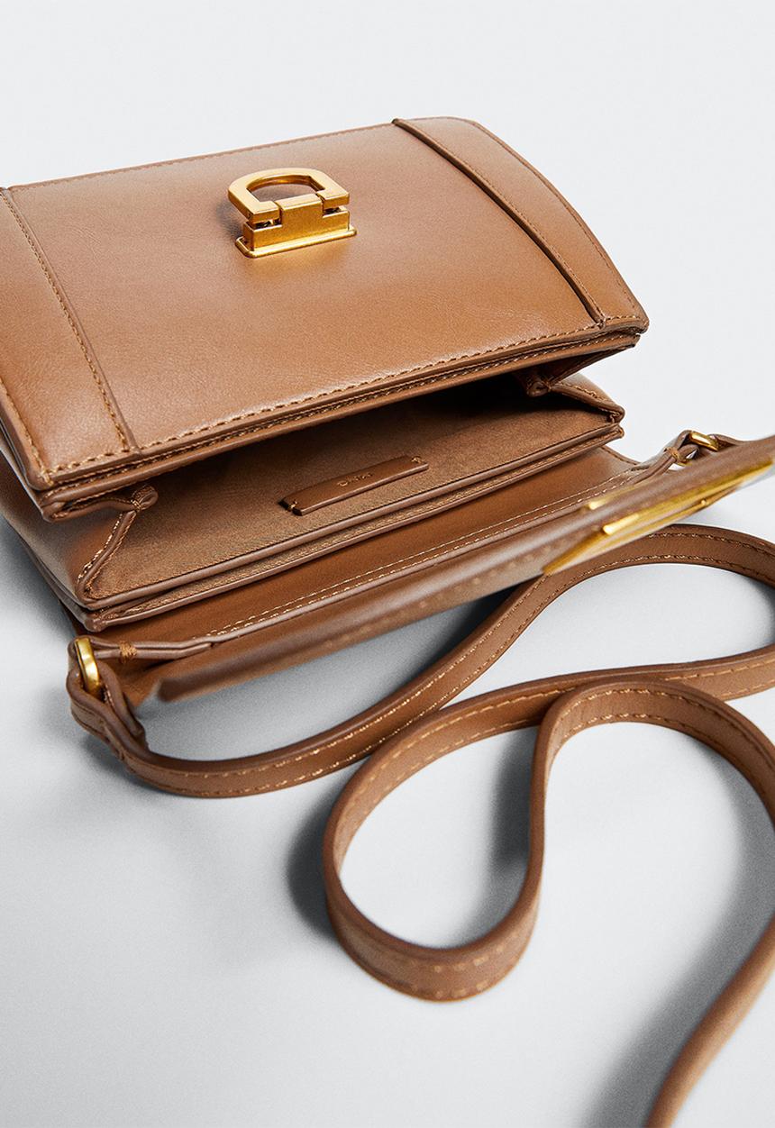 MANGO - Long strap bag - brown