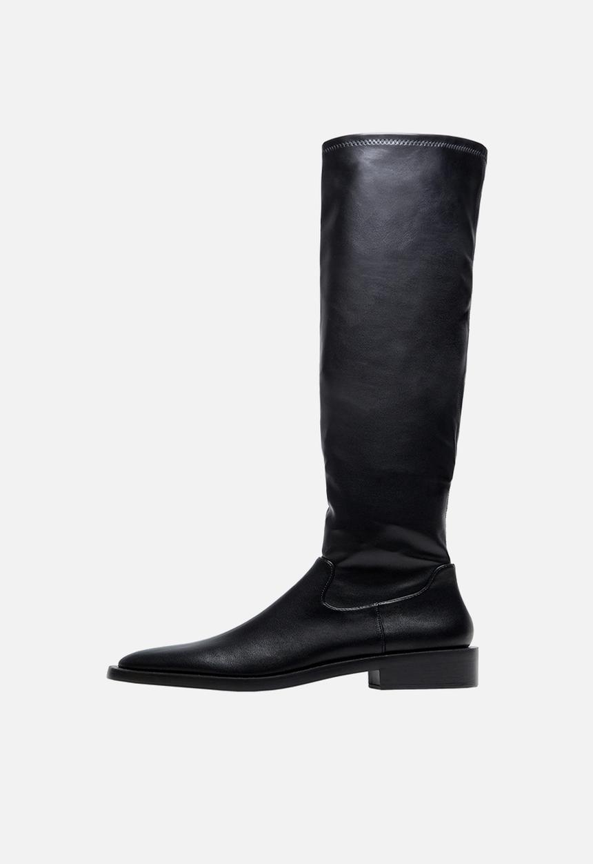 MANGO - Mood over the knee boot - black