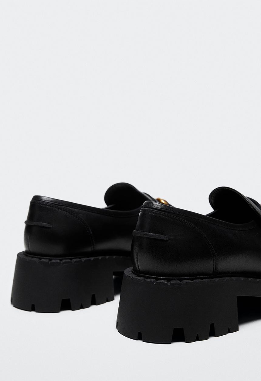 MANGO - Moc loafer - black