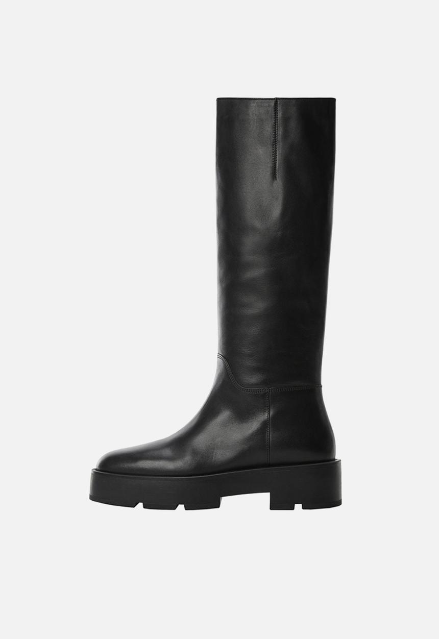 MANGO - Blan knee length boot - black