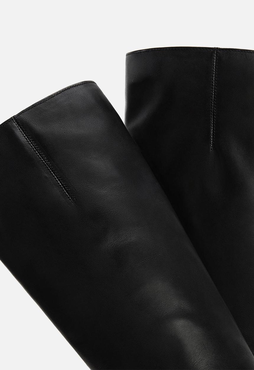 MANGO - Blan knee length boot - black