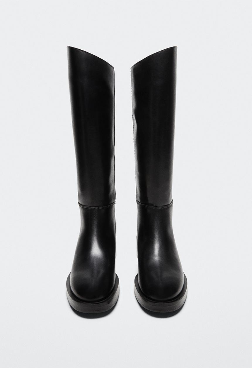 MANGO - Rider knee high boot - black