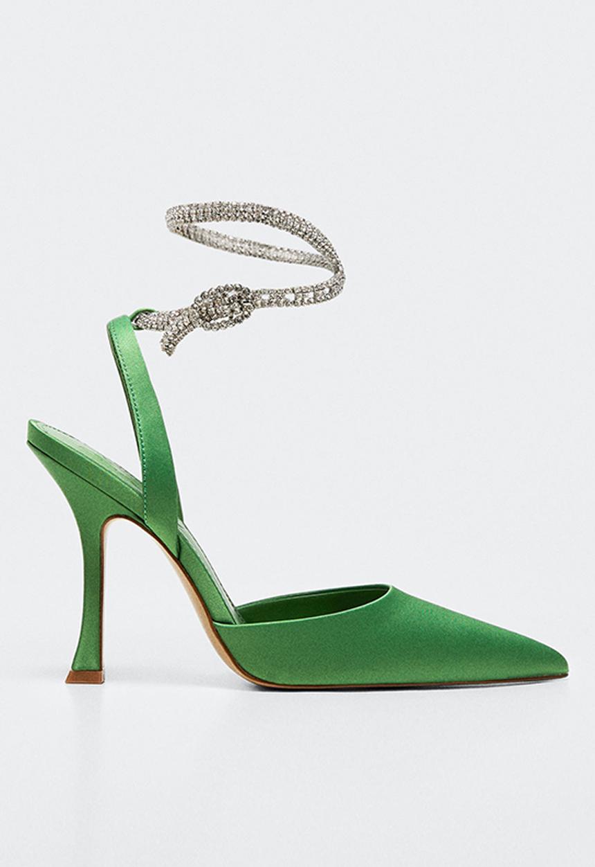 MANGO - Trashy court heel - green