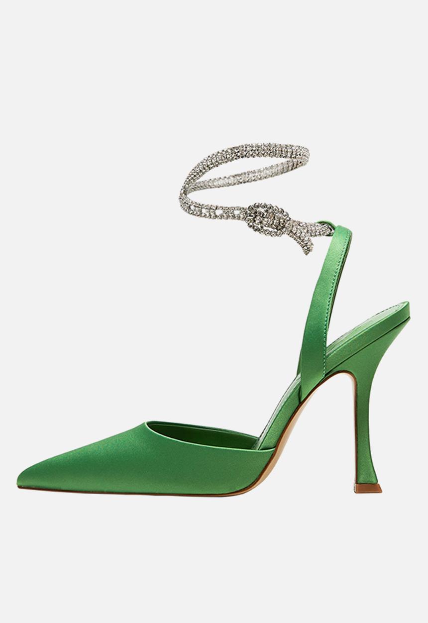 MANGO - Trashy court heel - green