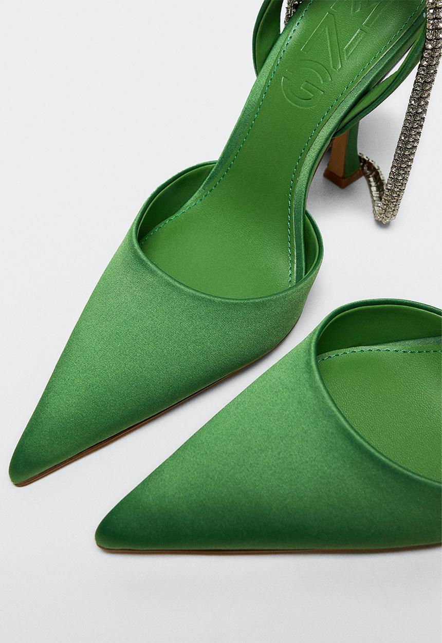 MANGO - Trashy court heel - green