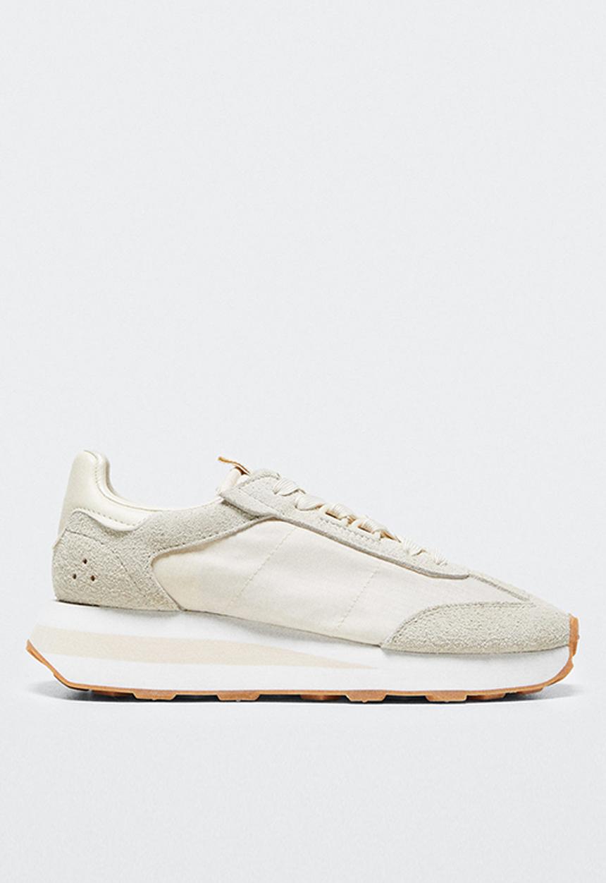 MANGO - Layer sport shoe - light beige