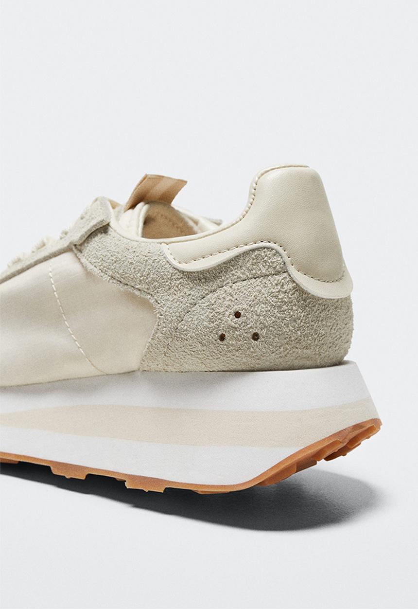 MANGO - Layer sport shoe - light beige