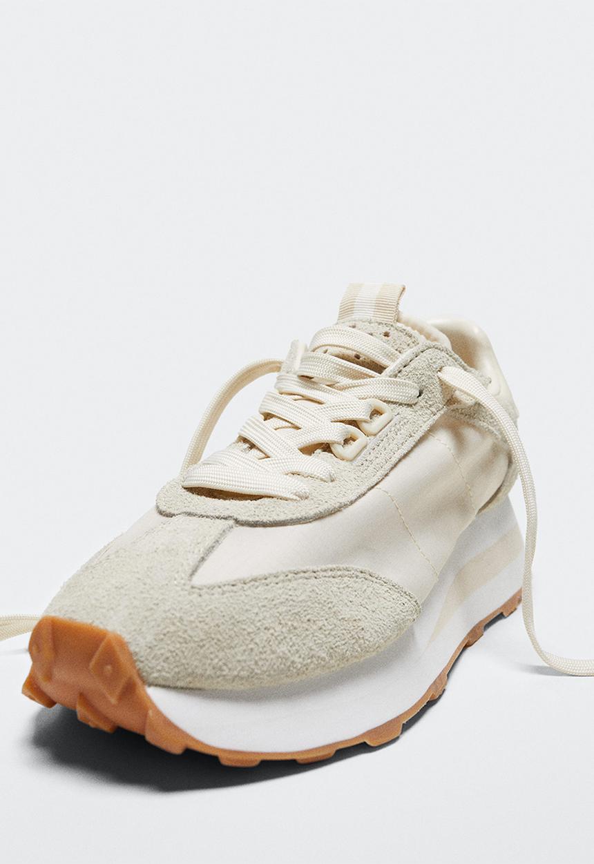 MANGO - Layer sport shoe - light beige