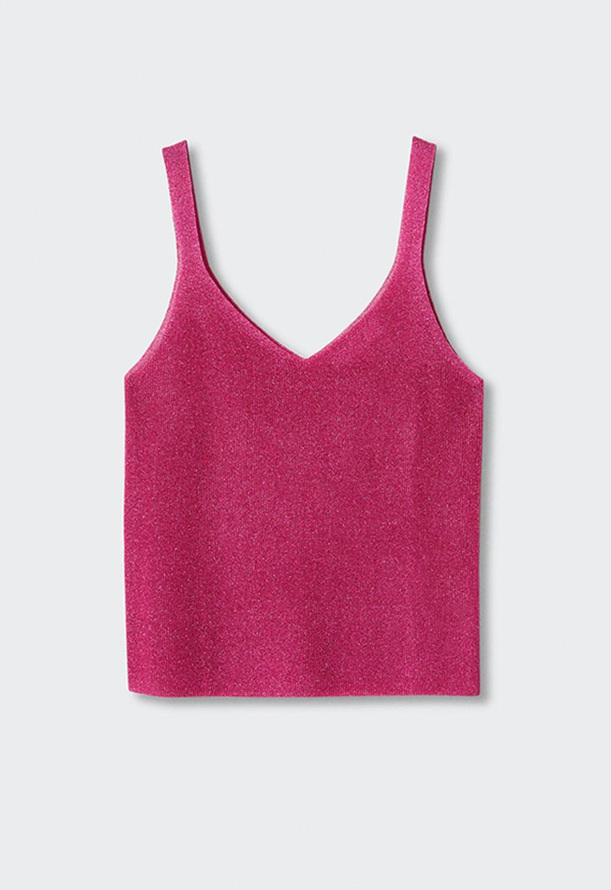 MANGO - Top kling - bright pink