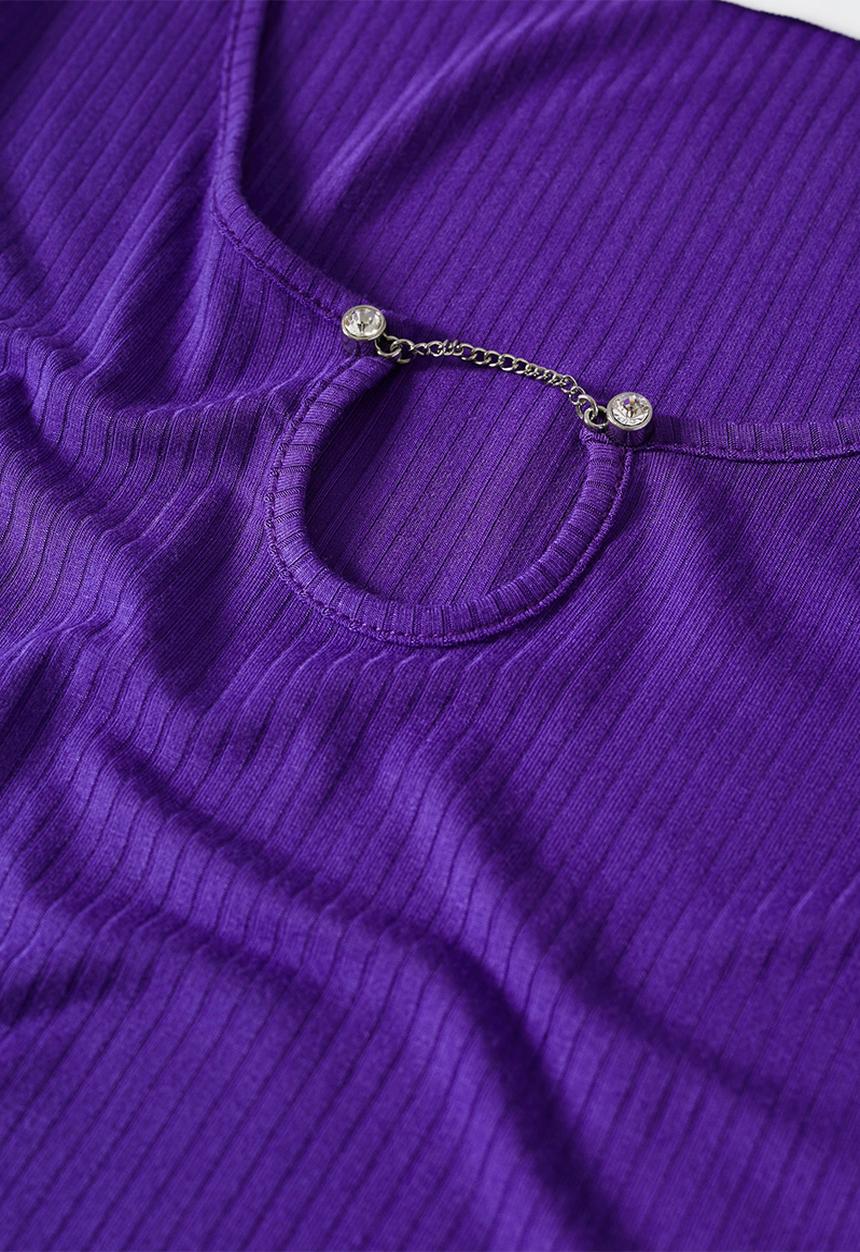 MANGO - T-shirt joya - purple