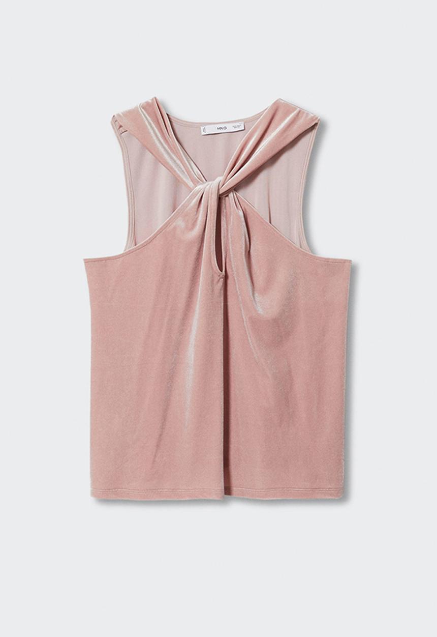 MANGO - Top xknot - light pastel