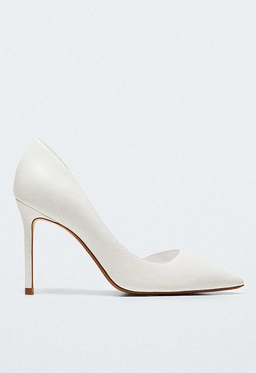 MANGO - Audrey4 court heel - white