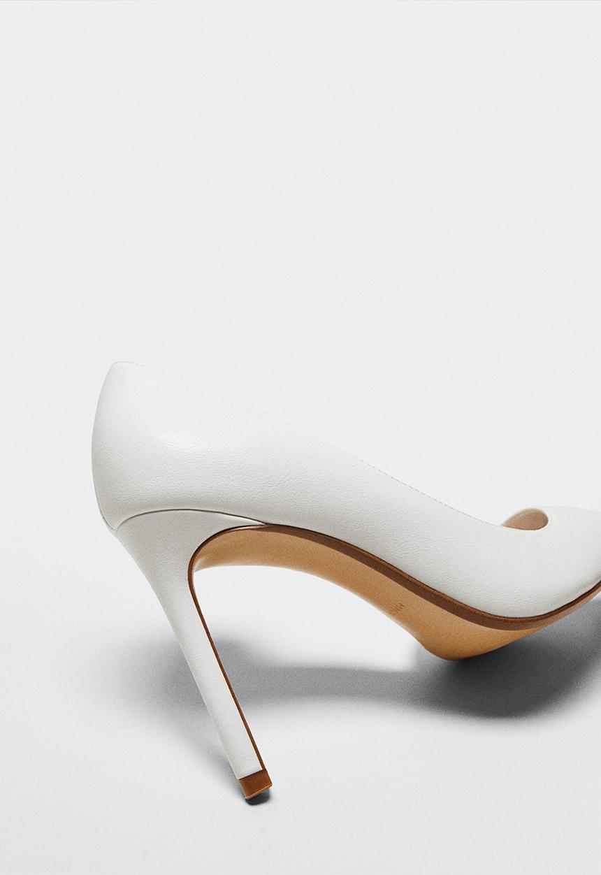 MANGO - Audrey4 court heel - white
