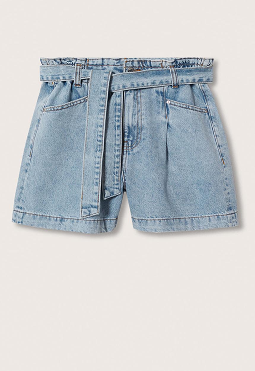 MANGO - Short ares - open blue