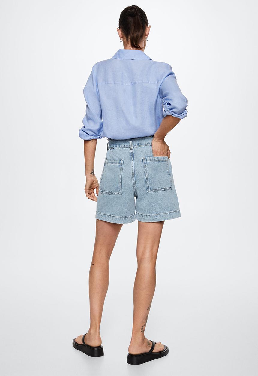 MANGO - Short ares - open blue