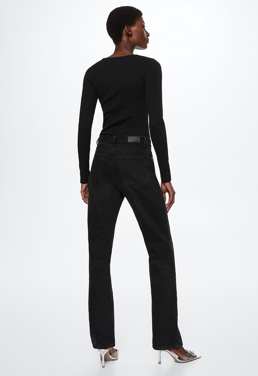 MANGO - T-shirt pearl - black