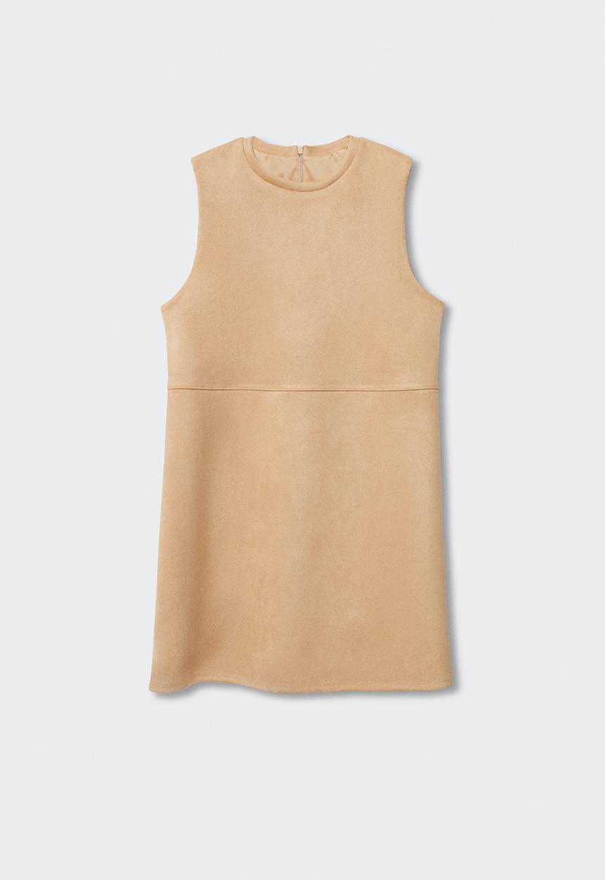MANGO - Dress elina - light beige