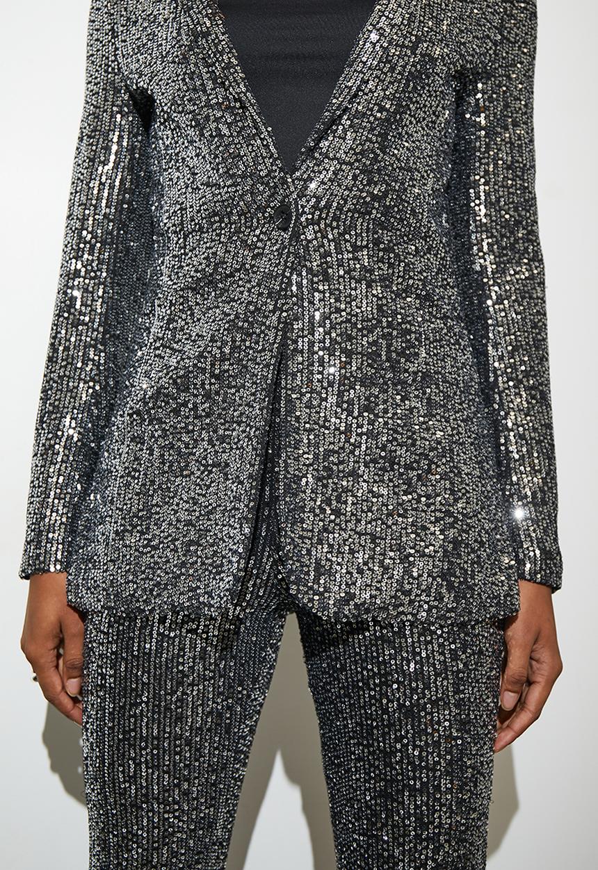 Superbalist - Sequin blazer - black