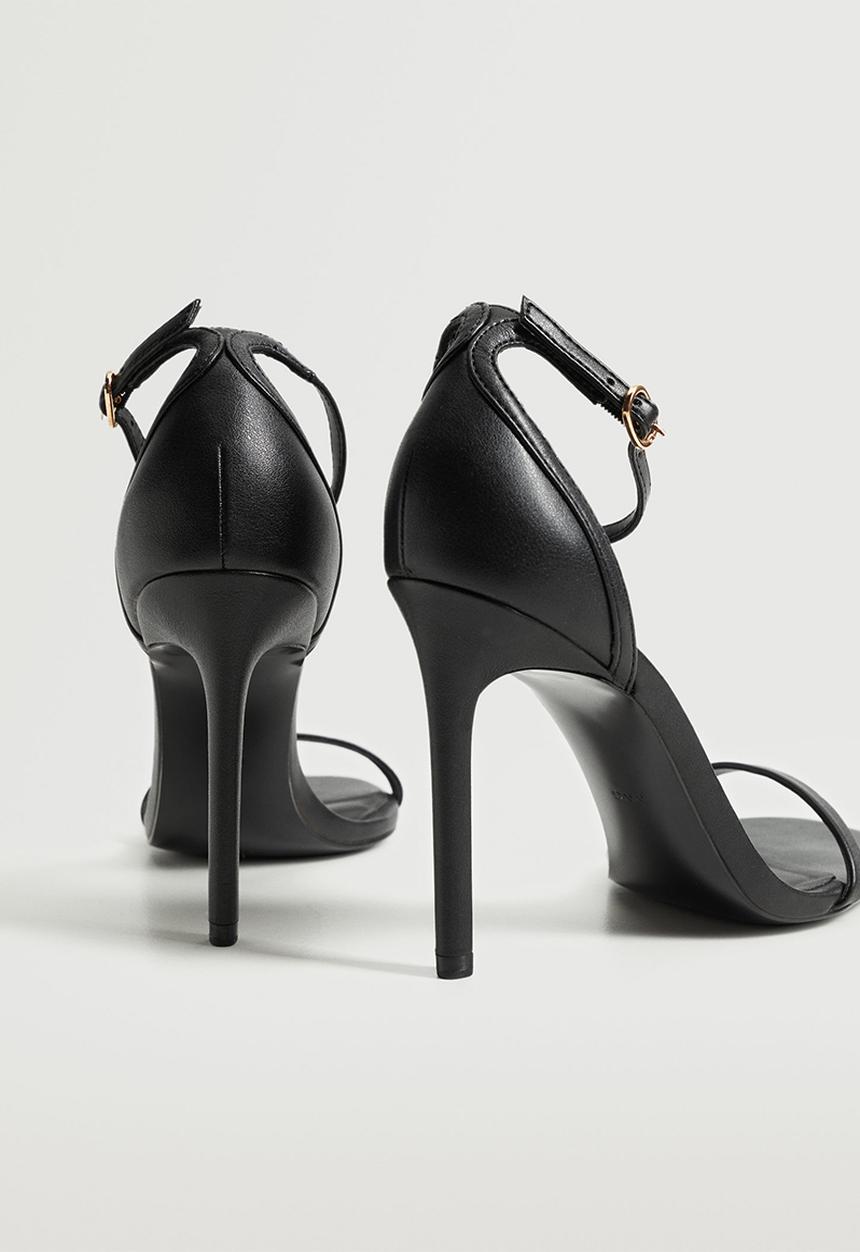 MANGO - Aussie barely there stiletto - black