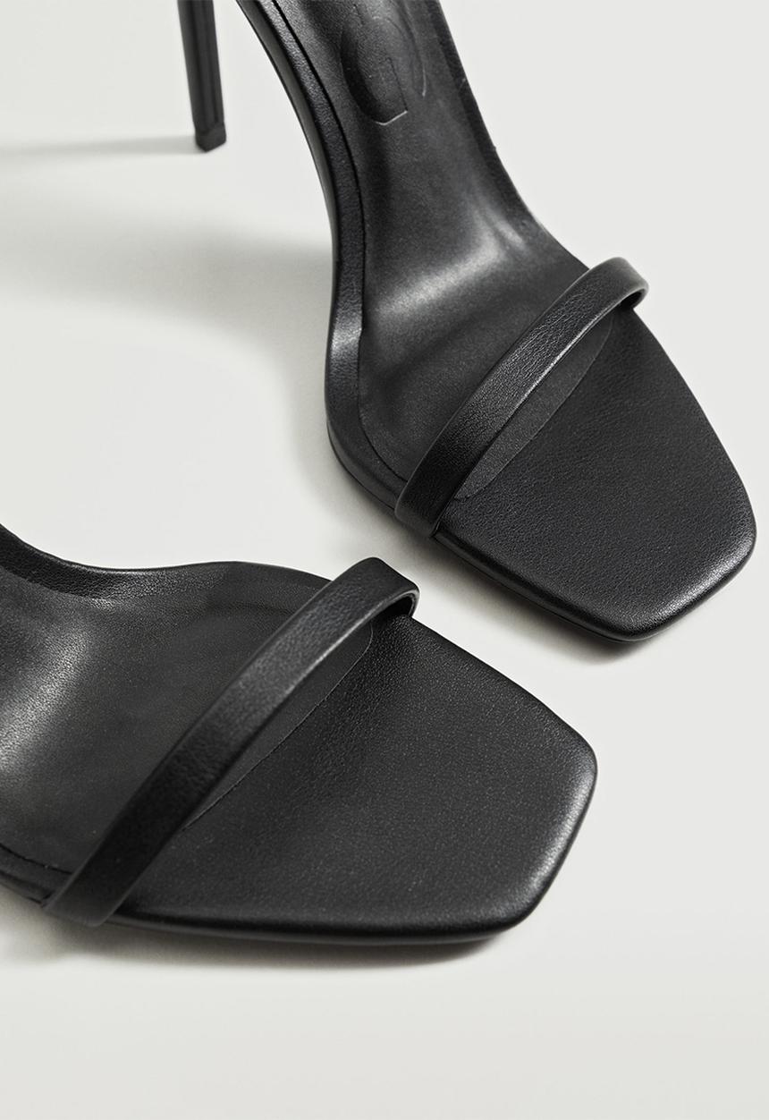 MANGO - Aussie barely there stiletto - black