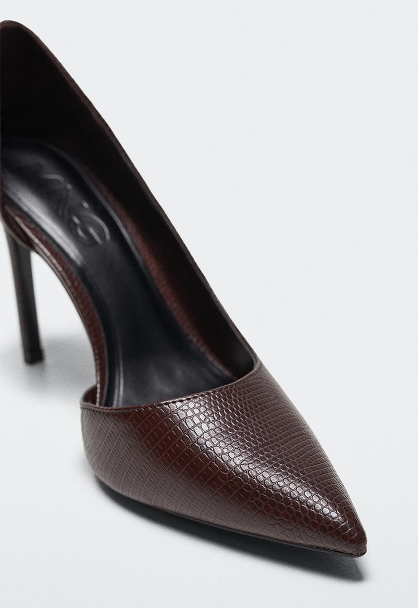 MANGO - Audrey2 court heel - dark brown