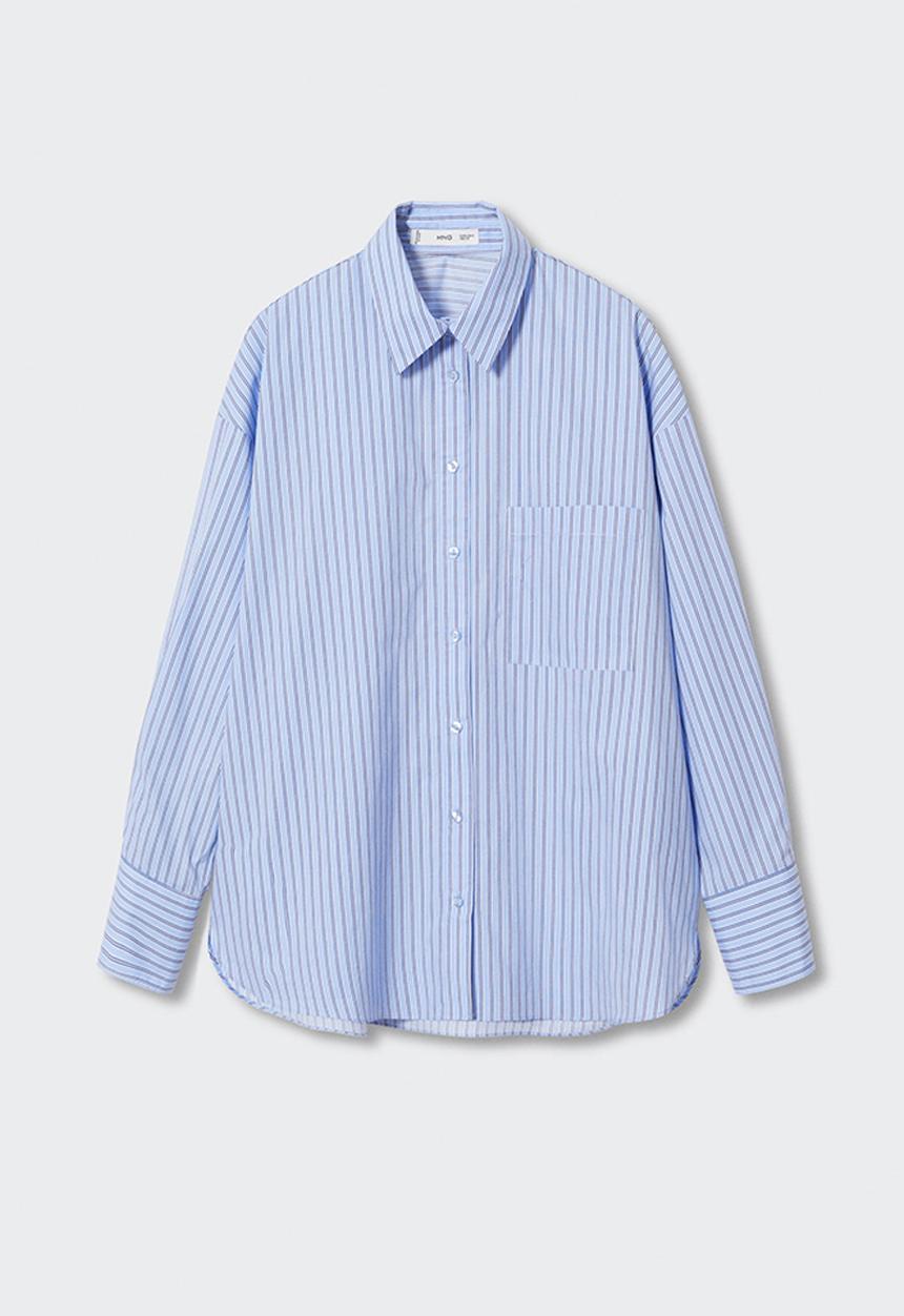MANGO - Plus shirt regu - light pastel blue
