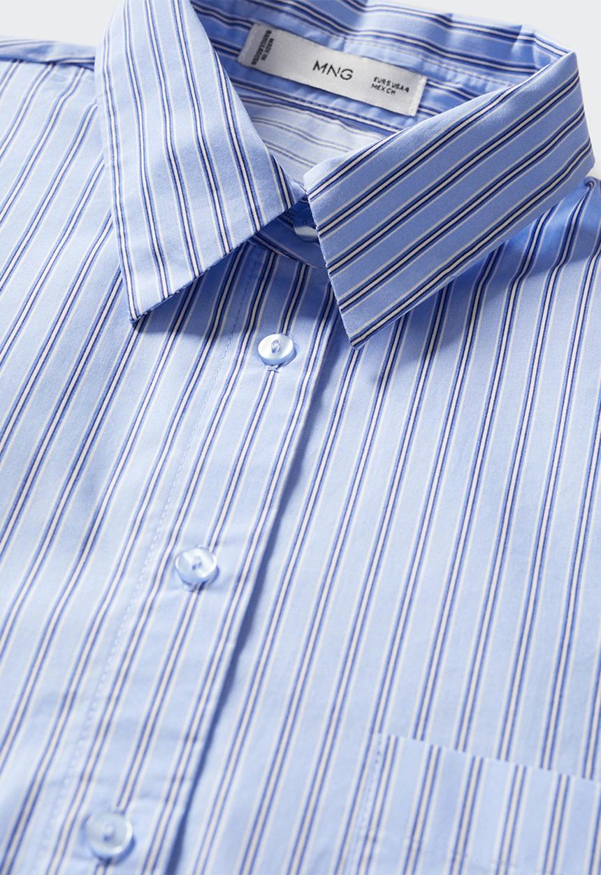 MANGO - Shirt regu - light pastel blue
