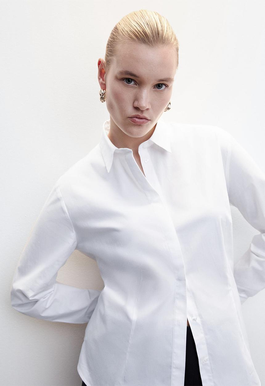 MANGO - Plus shirt sofia - white 