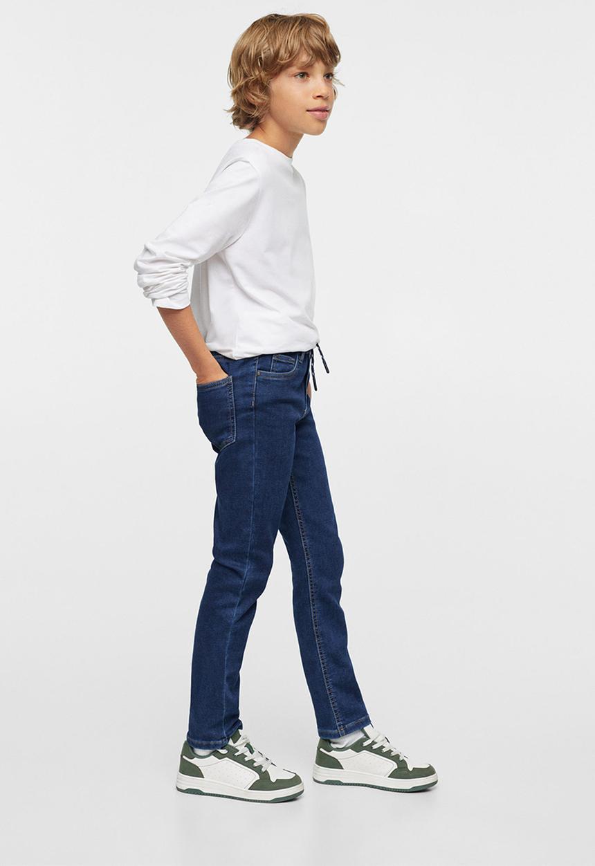 MANGO - Jeans comfy- open blue