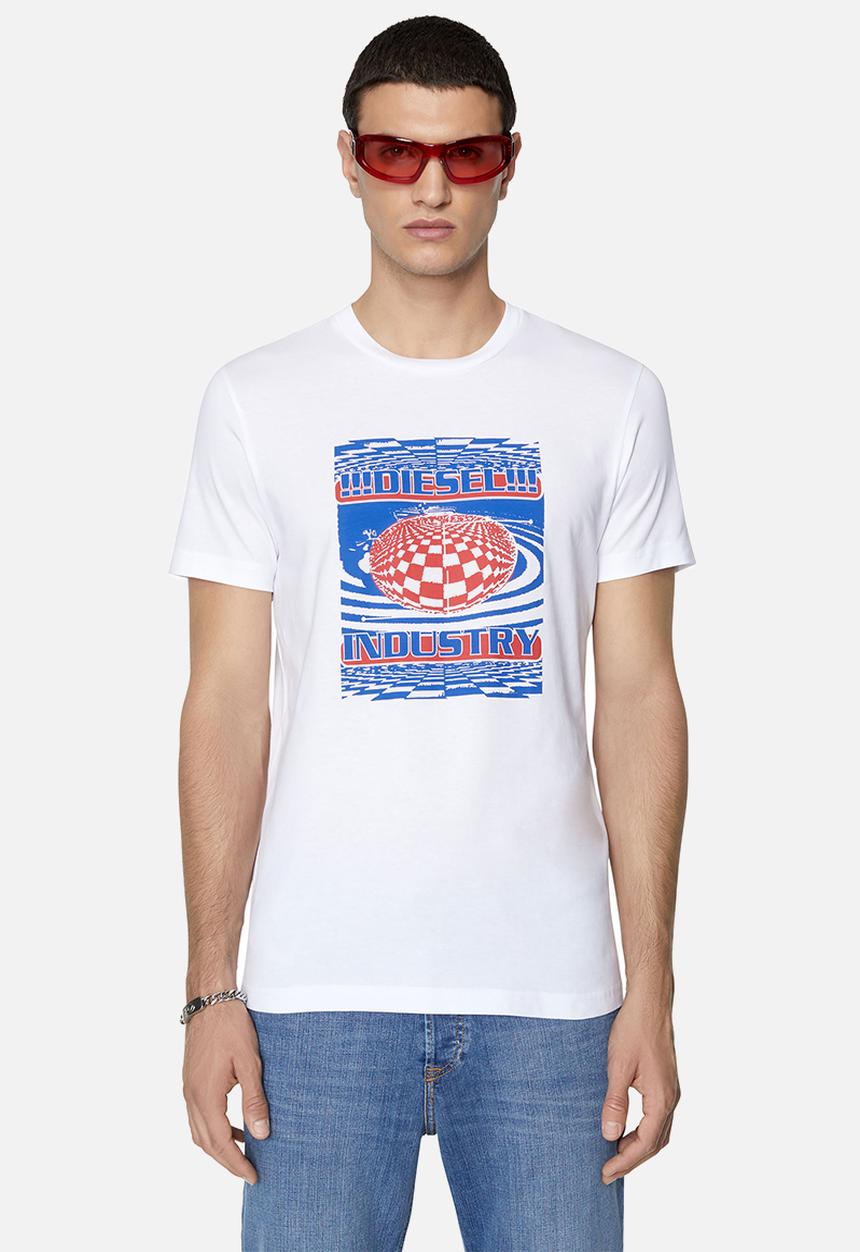 Diesel  - T-diegor-k50 t-shirt - 100diesel - white 