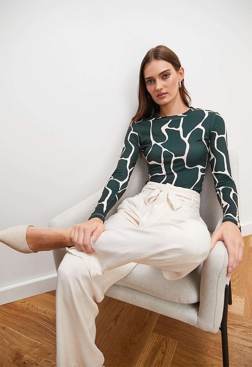 edit - Printed easy tee - giraffe