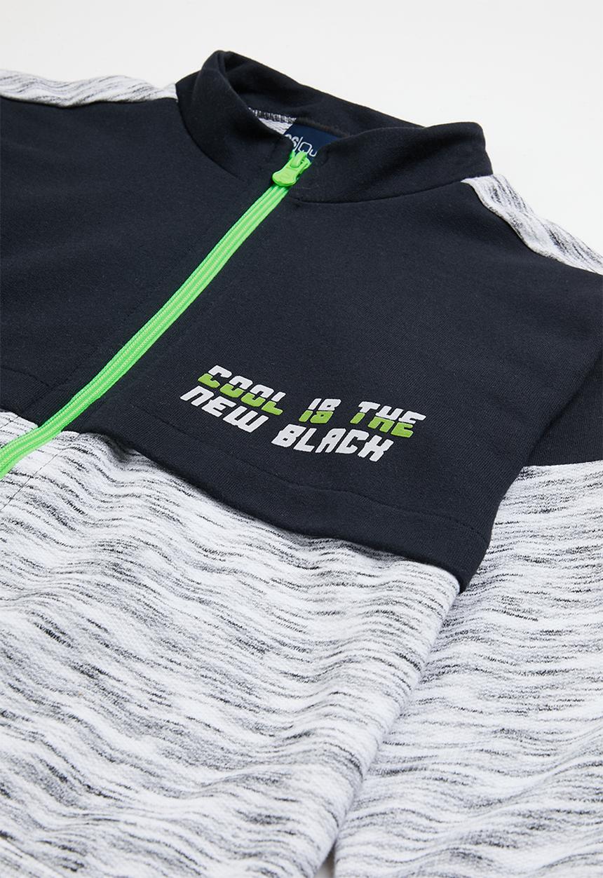 Quimby - Set - sweat jacket and pants - white