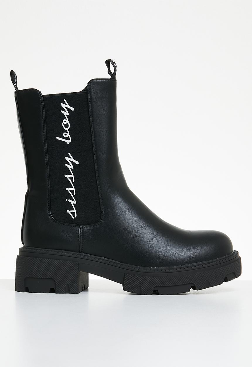 SISSY BOY - Riding high chelsea boot - black