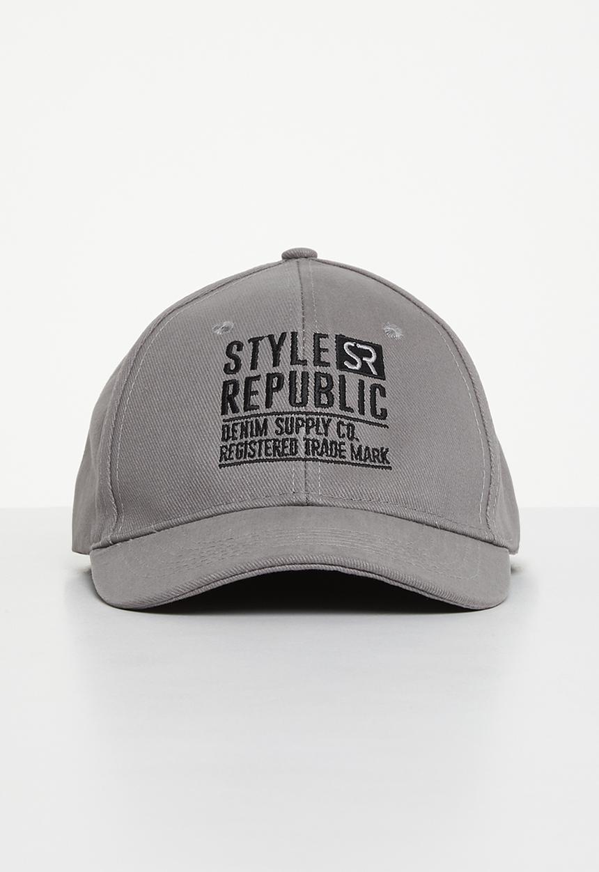 STYLE REPUBLIC - Nicholas peak cap - grey