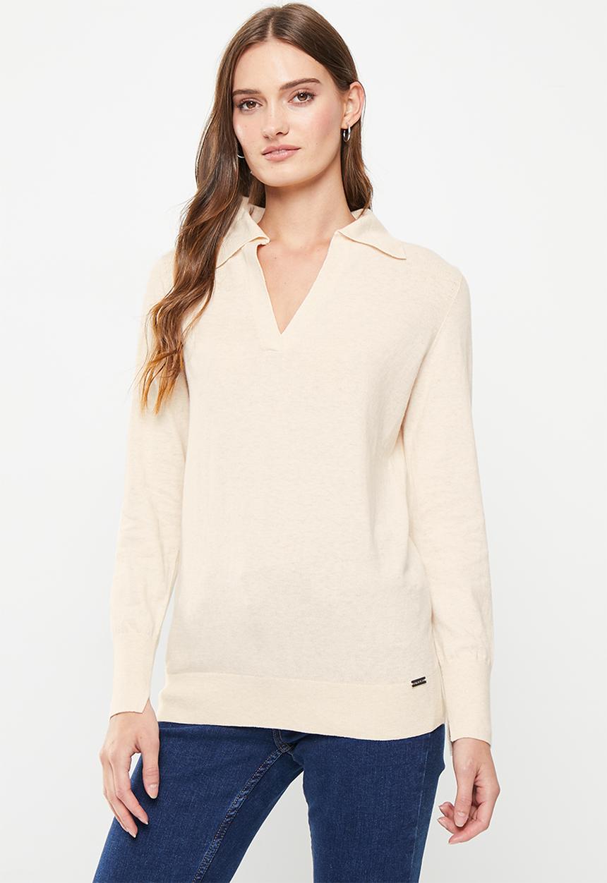 Pringle of Scotland - Knitwear golfer - stone melange