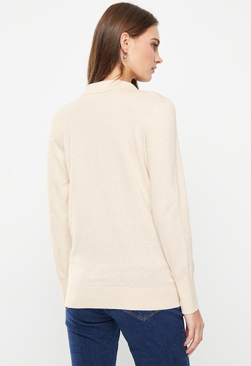 Pringle of Scotland - Knitwear golfer - stone melange