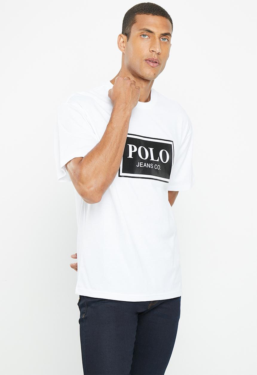 POLO - Mens box fit short sleeve tee - white