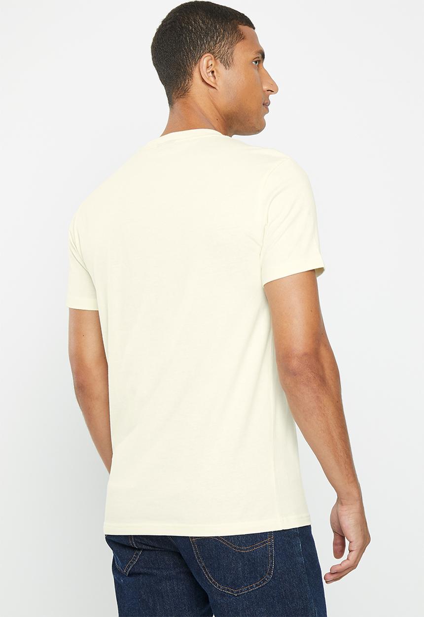 POLO - Men sport short sleeve logo tee - ecru
