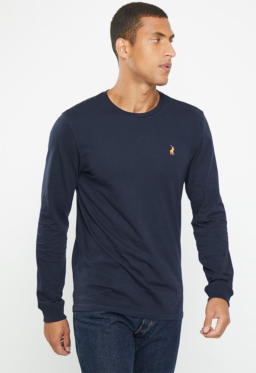 POLO - Mens long sleeve tee - navy