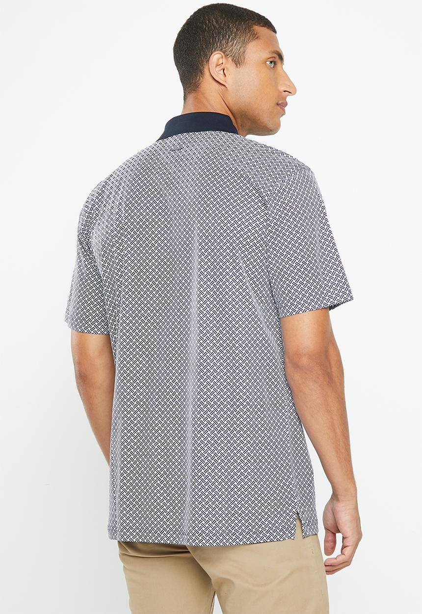 POLO - Mens geometric short sleeve golfer