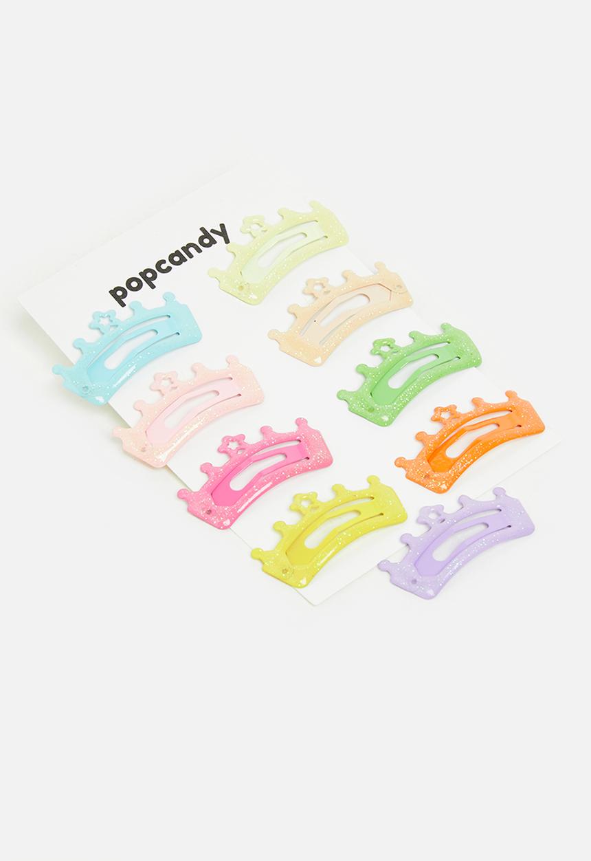 Pop Candy - Crown hair clips - multi