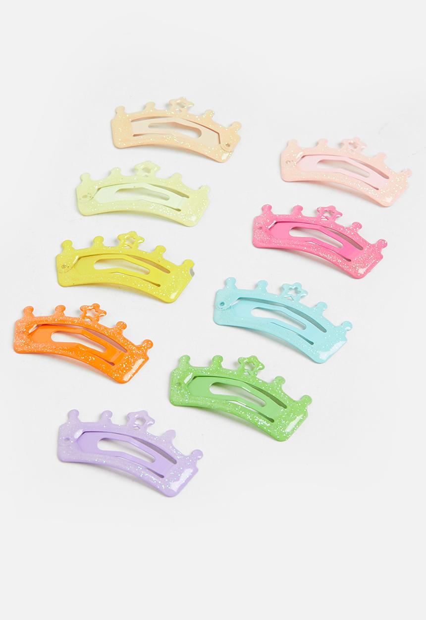 Pop Candy - Crown hair clips - multi